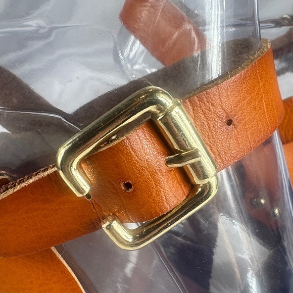 Vintage Mossimo Faux Wooden Heels with Orange Strap - Picture 7 of 15